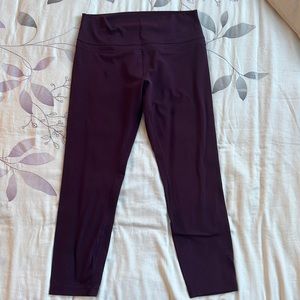 lululemon Align Pant, size 12, colour purple/burgundy
